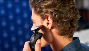 Even-up your mustache and sideburns