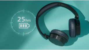 Hasta 25 horas de reproducción. Carga USB-C.