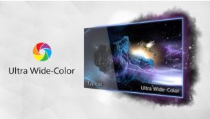 Ultra Wide Color の広色域で鮮明な映像を実現