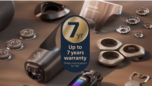 7年保証
（2 年保証 + 購入後 90 日以内の MyPhilips での登録で 5年延長保証)